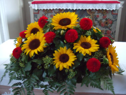 Blumenschmuck Altar